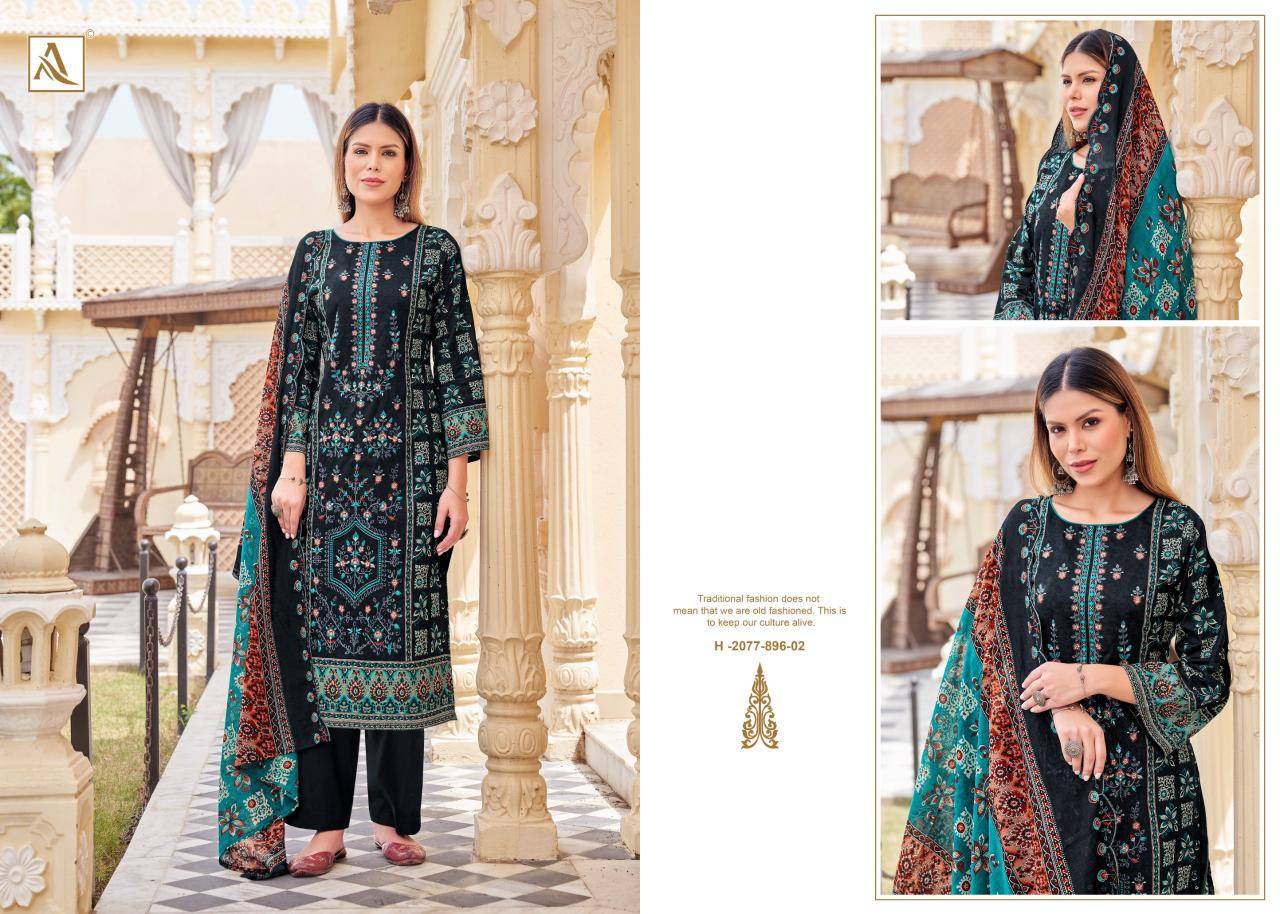 Alok suit bin saeed-12 Designer dress materials wholesale